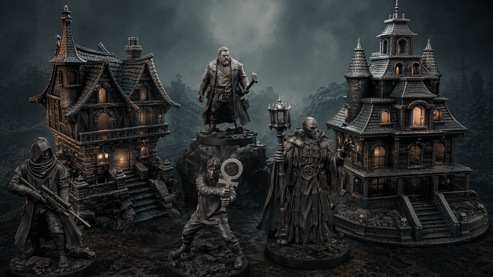 Ashfall village and miniatures
